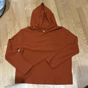 Ribbed Hooded Sweater